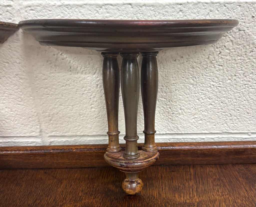 Vintage Classic Colonial Revival Wooden Wall Shelves - Pair