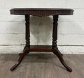Antique Victorian Eastlake Flame Mahogany Parlor Table