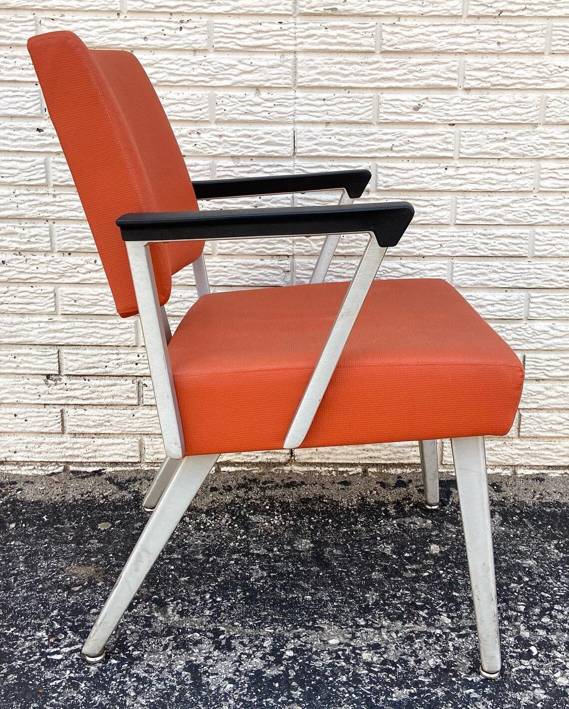 Vintage Mid Century Modern Aluminum Arm Chair by Good Form