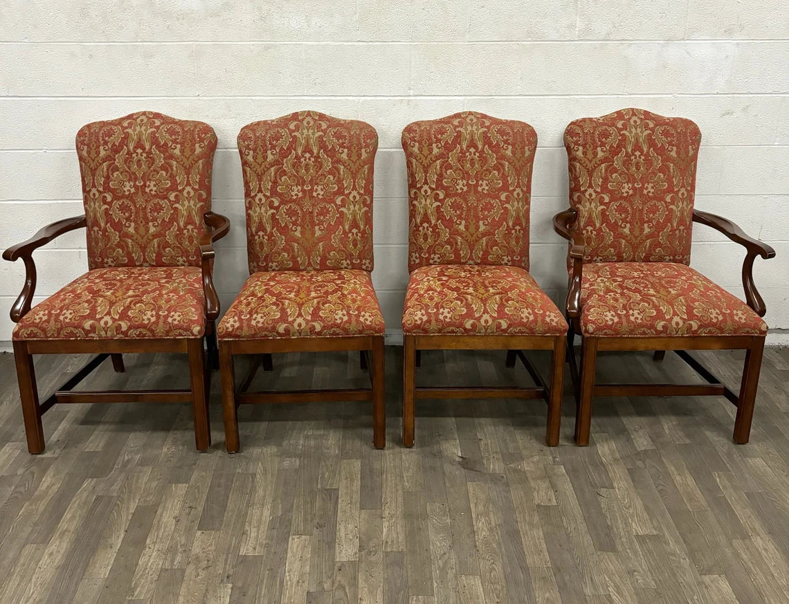 VTG Century Oscar de la Renta Chippendale Martha Washington Style Dining Chairs