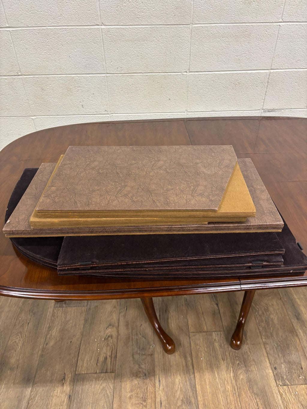 Vintage Drexel Georgian Style Cherry Double Pedestal Dining Table