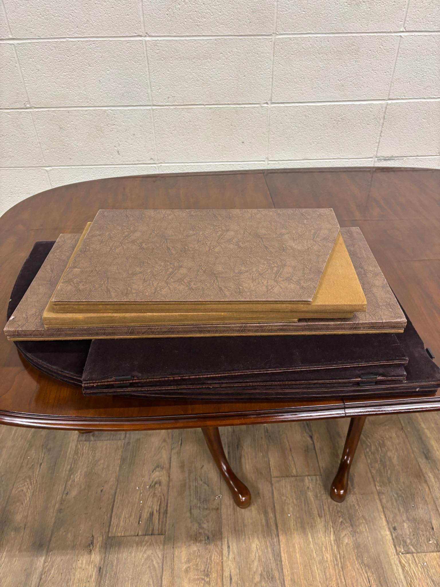 Vintage Drexel Georgian Style Cherry Double Pedestal Dining Table