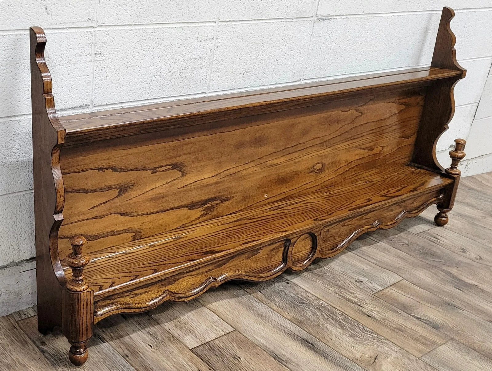 Vintage Victorian Style Oak Wall Shelf Etagere