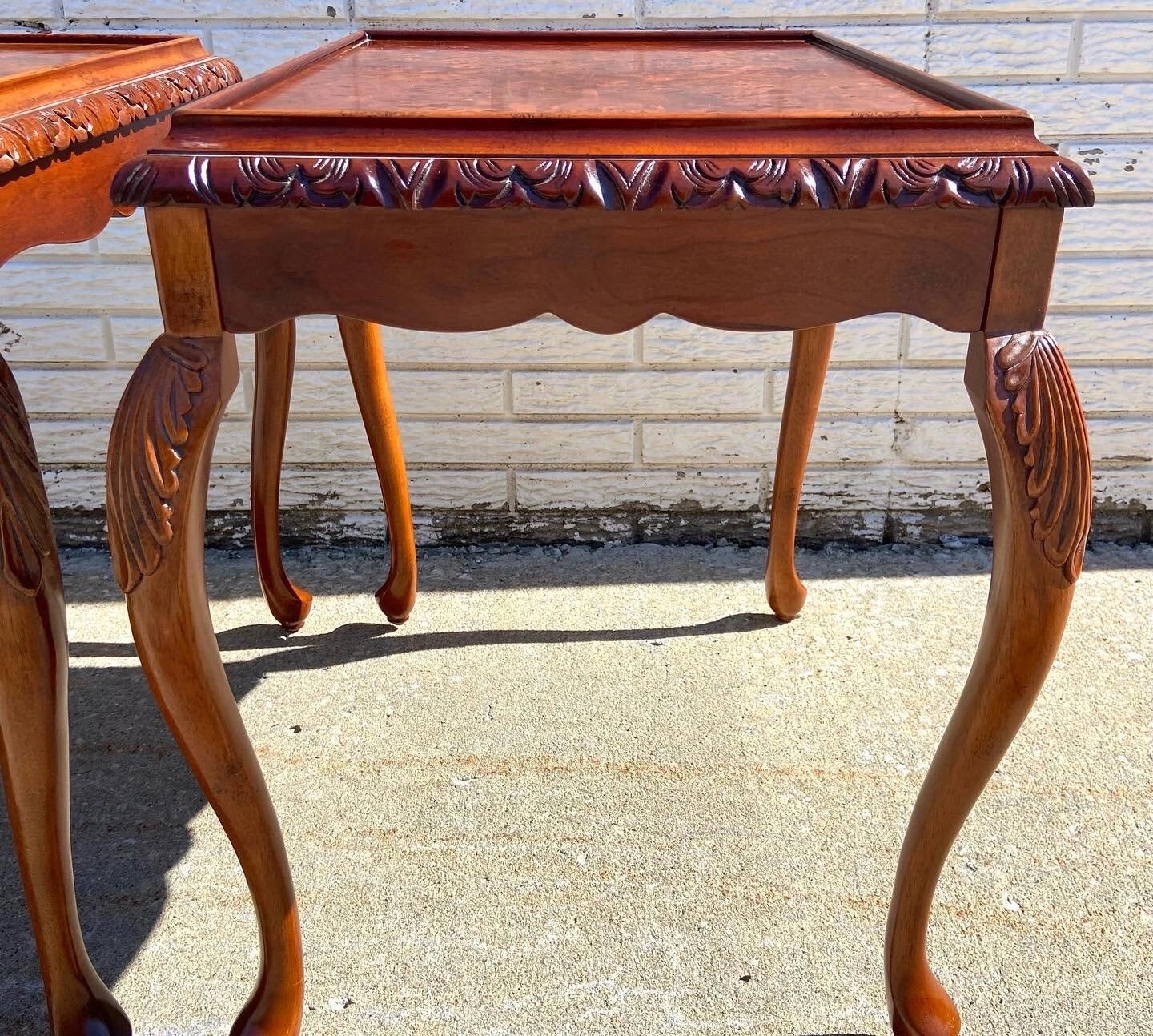 Vintage Bombay Company French Provincial Style Side Tables - Pair