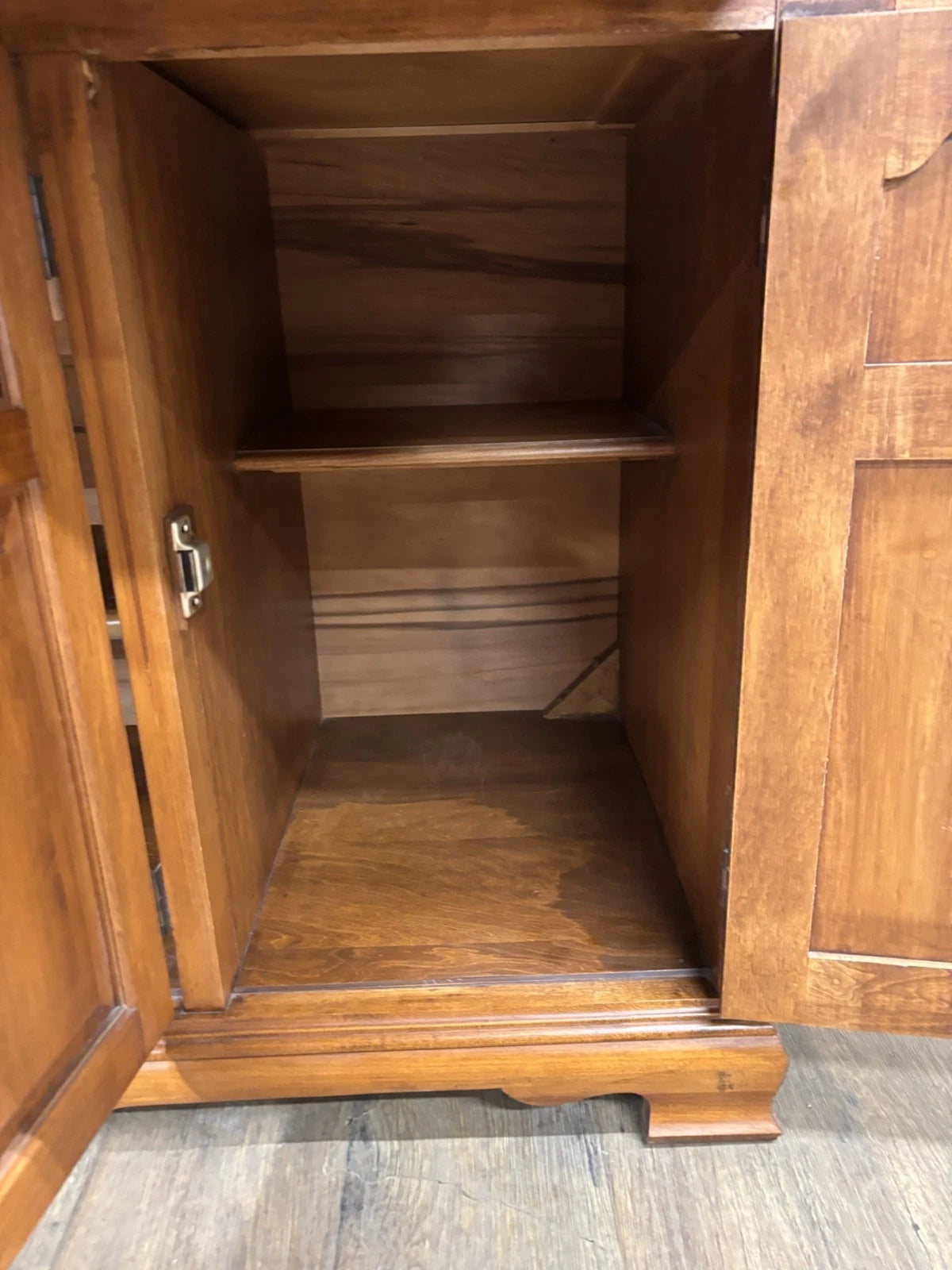 Vintage Tell City Young Republic Colonial China Cabinet Buffet Hutch and Cupboard