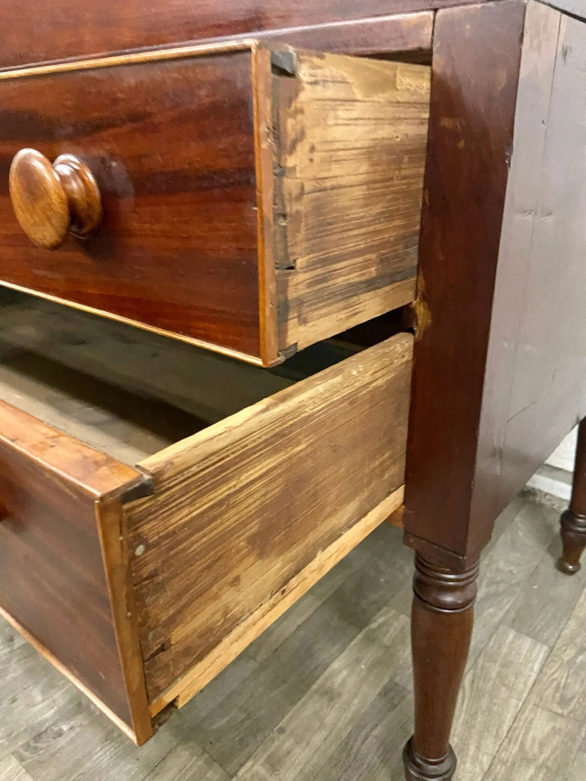 Antique 19th Century Style Unfolding Campaign Box Desk Captain Desk Writing Desk