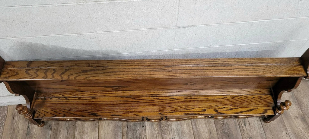 Vintage Victorian Style Oak Wall Shelf Etagere