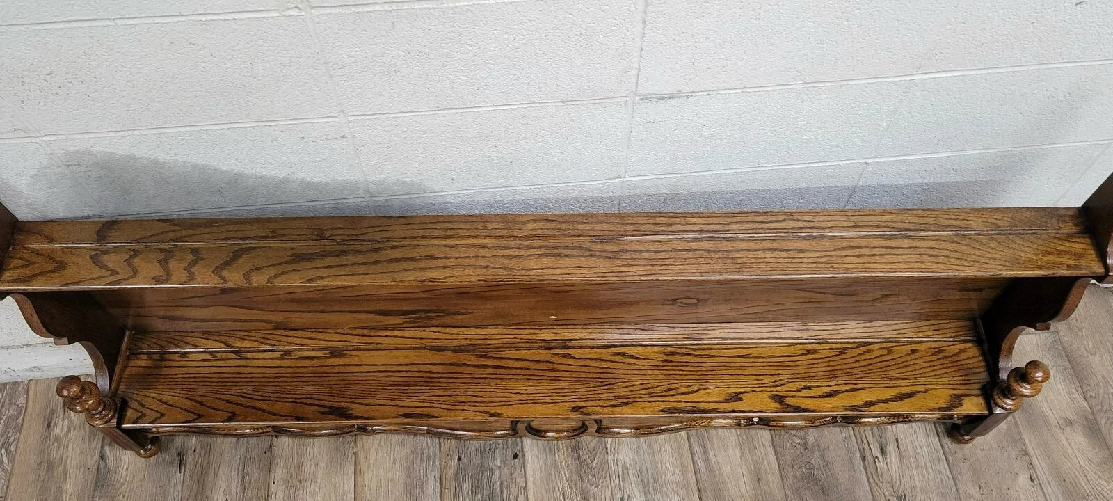 Vintage Victorian Style Oak Wall Shelf Etagere