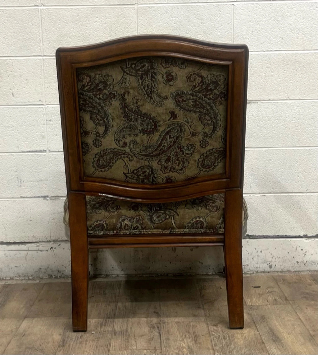 Vintage Best Chairs Inc Paisley Upholstered Lounge Chair Accent Chair