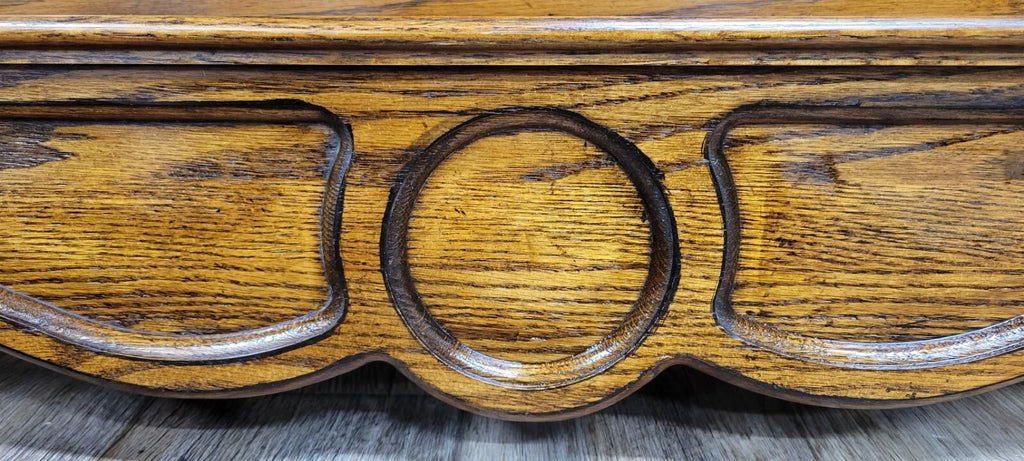 Vintage Victorian Style Oak Wall Shelf Etagere