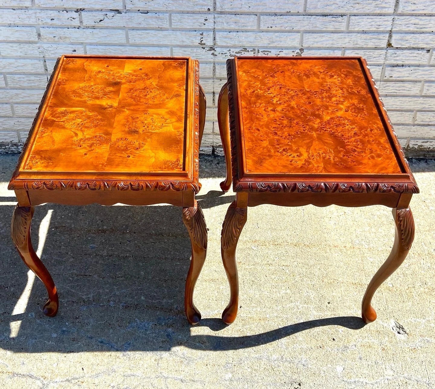 Vintage Bombay Company French Provincial Style Side Tables - Pair