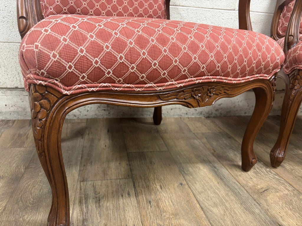 Vintage Brandywine Design Furniture French Louis XV Regency Style Armchairs