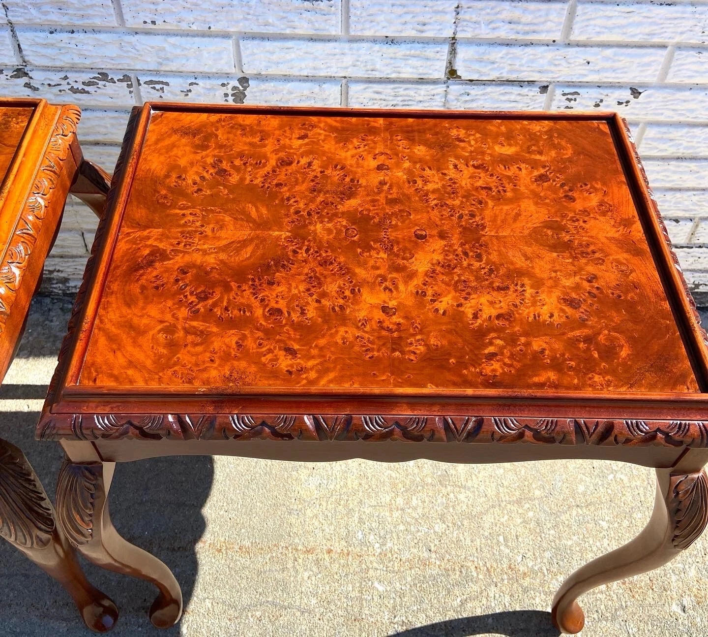 Vintage Bombay Company French Provincial Style Side Tables - Pair