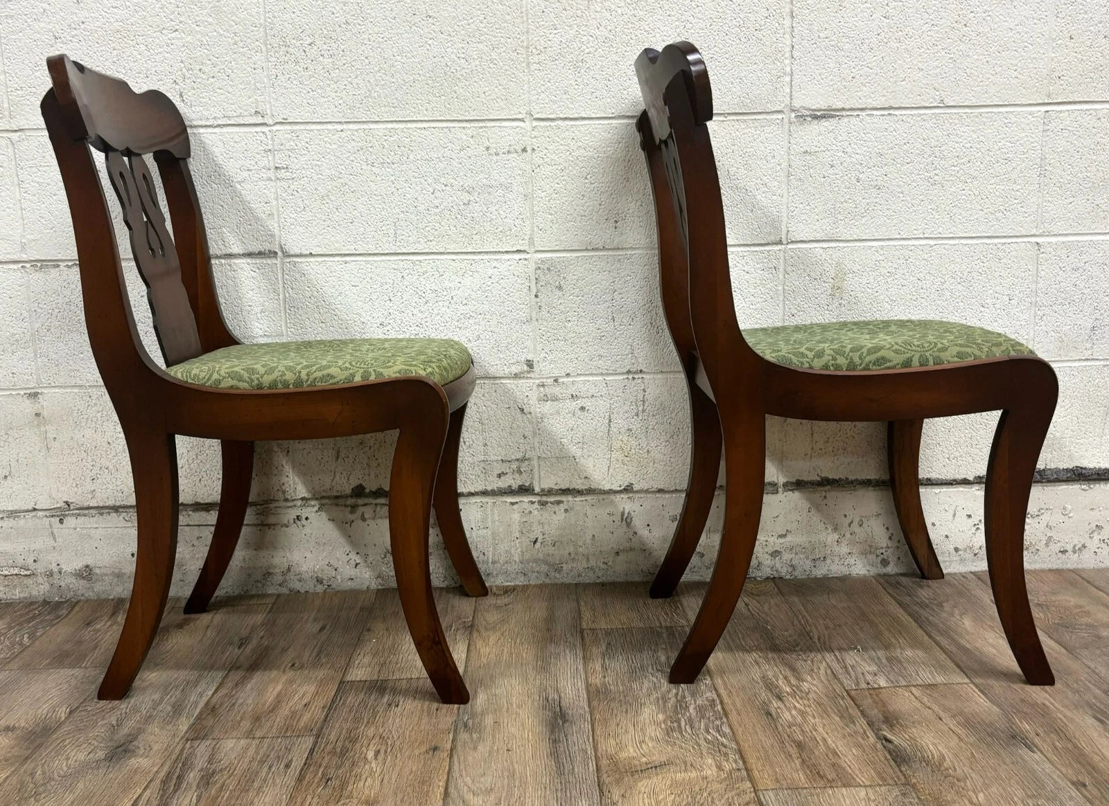Vintage American Empire Style Mahogany Dining Chairs Accent Chairs