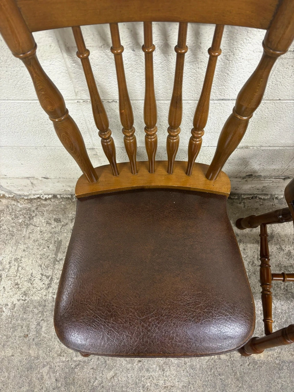Vintage Cochrane Inc. Bay Colony NO 938 737 Colonial Style Vinyl Seat Chairs