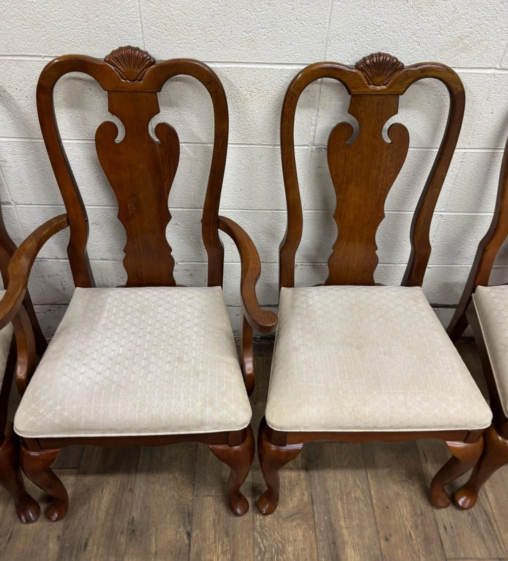 Vintage Universal Furniture Queen Anne Style Dining Chairs - Set of 5
