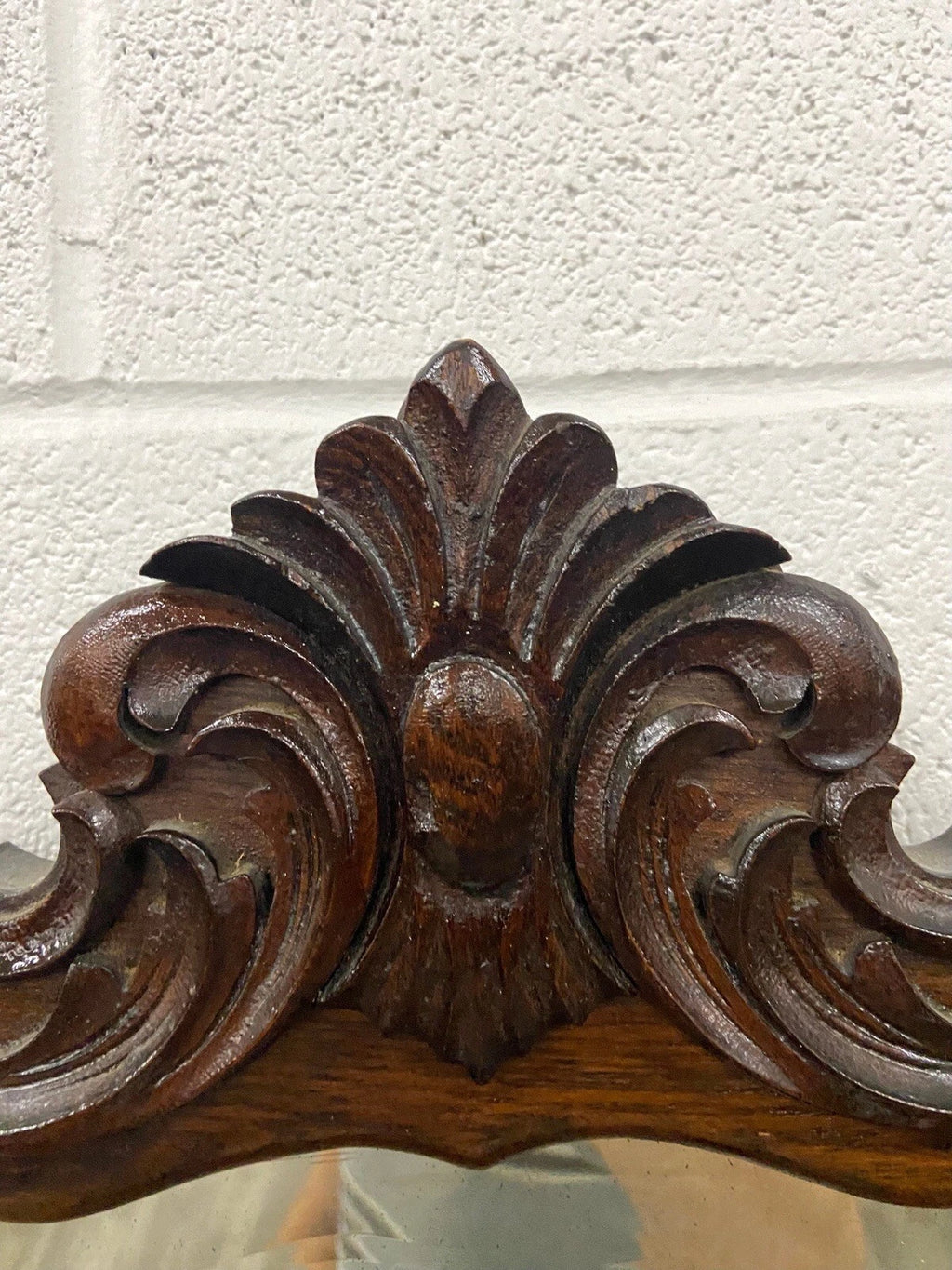 Antique Victorian Walnut and Marble Five Drawer Dresser With Mirror