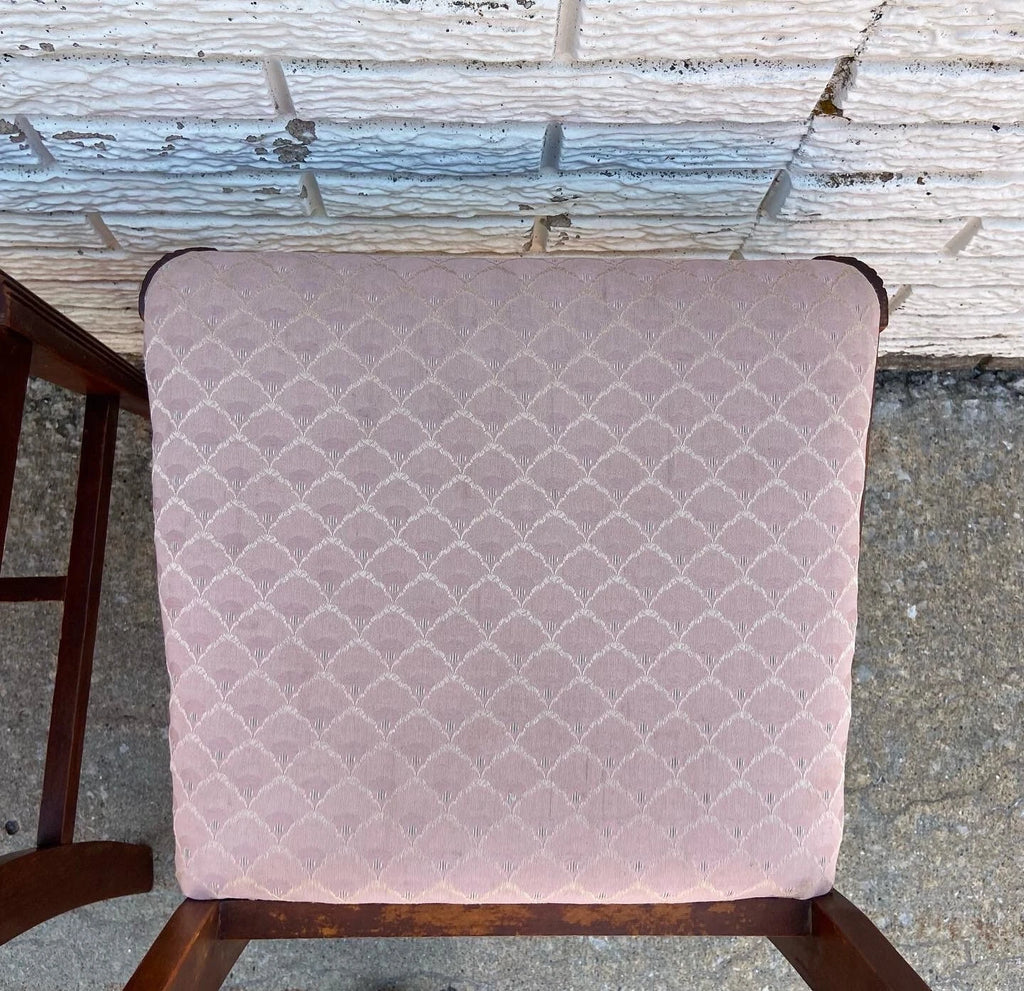 Vintage Burled Mid Century Art Nouveau Style Chairs