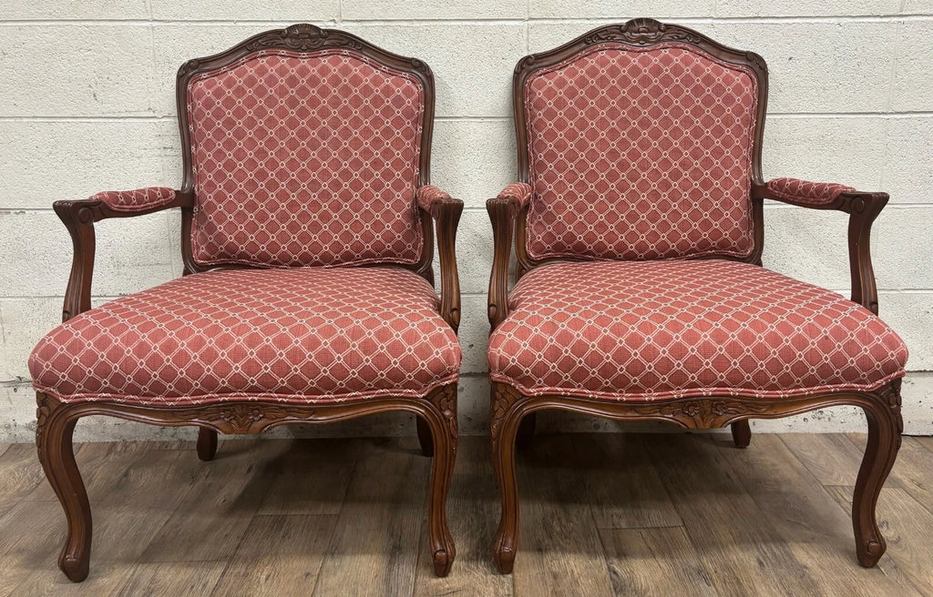 Vintage Brandywine Design Furniture French Louis XV Regency Style Armchairs