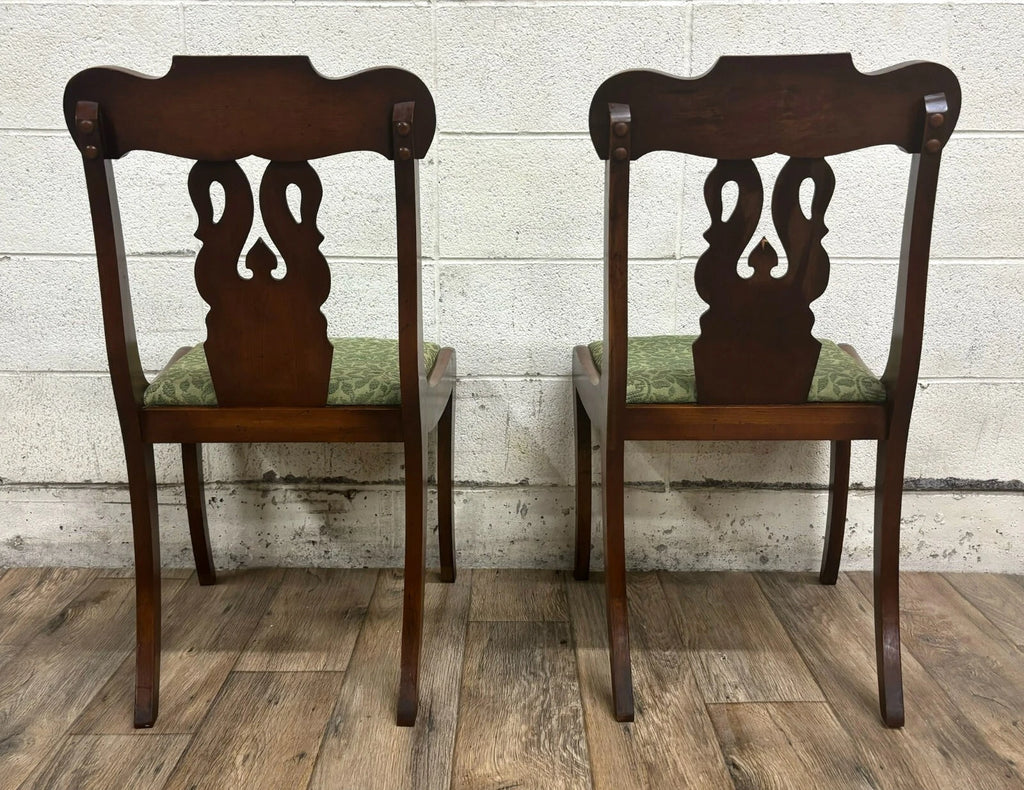 Vintage American Empire Style Mahogany Dining Chairs Accent Chairs