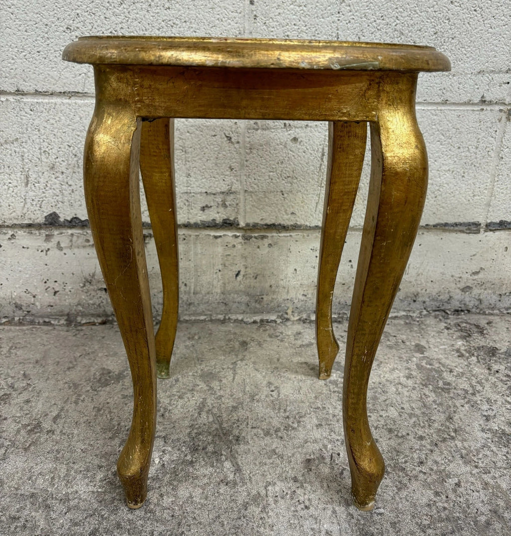 Vintage Italian R.A. Marshall Imports Inc. Florentine Venetian Style Side Table