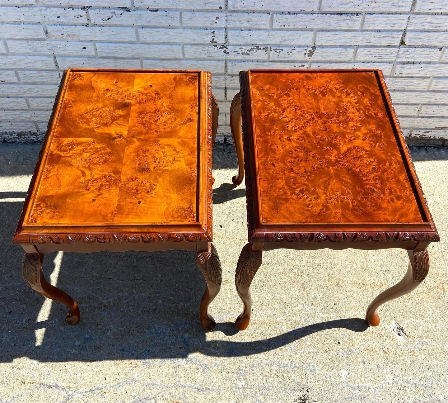 Vintage Bombay Company French Provincial Style Side Tables - Pair