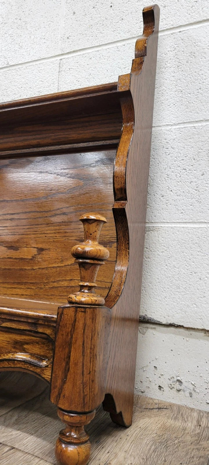 Vintage Victorian Style Oak Wall Shelf Etagere