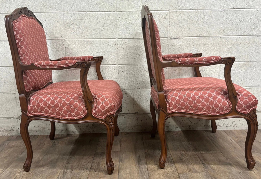 Vintage Brandywine Design Furniture French Louis XV Regency Style Armchairs