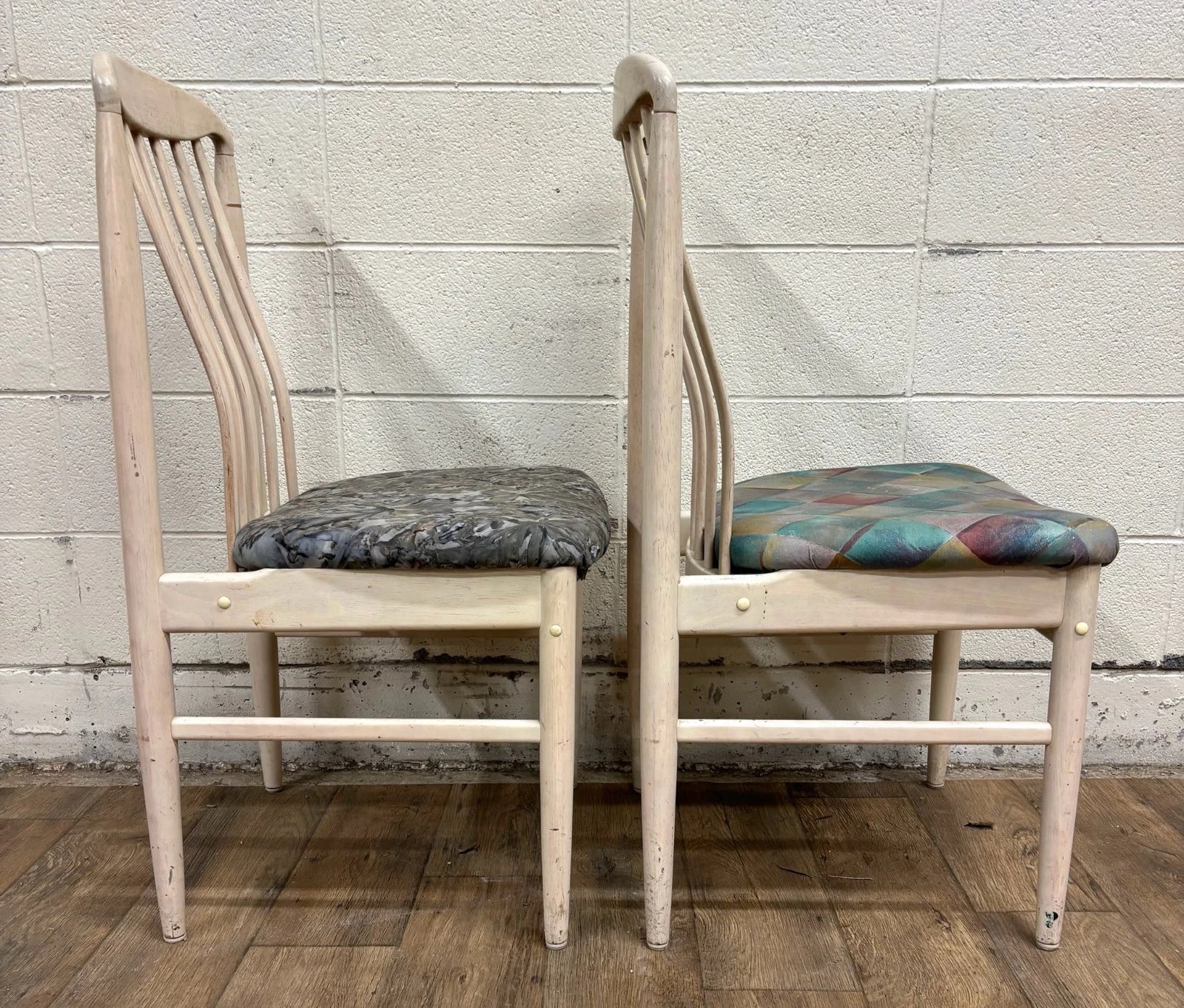 Vintage Danish Mid Century Modern MCM Benny Linden Style Tailback Dining Chairs