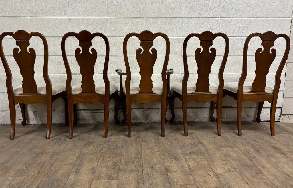 Vintage Universal Furniture Queen Anne Style Dining Chairs - Set of 5