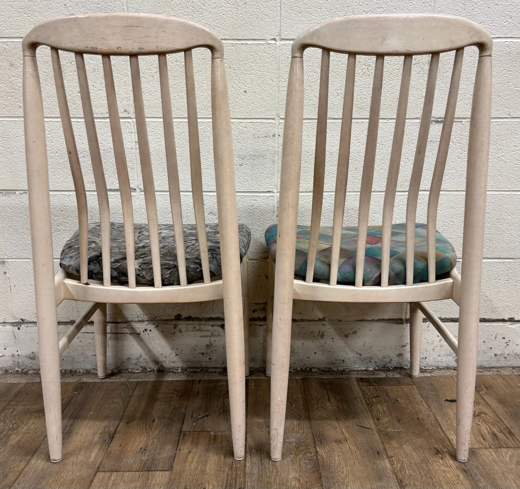 Vintage Danish Mid Century Modern MCM Benny Linden Style Tailback Dining Chairs