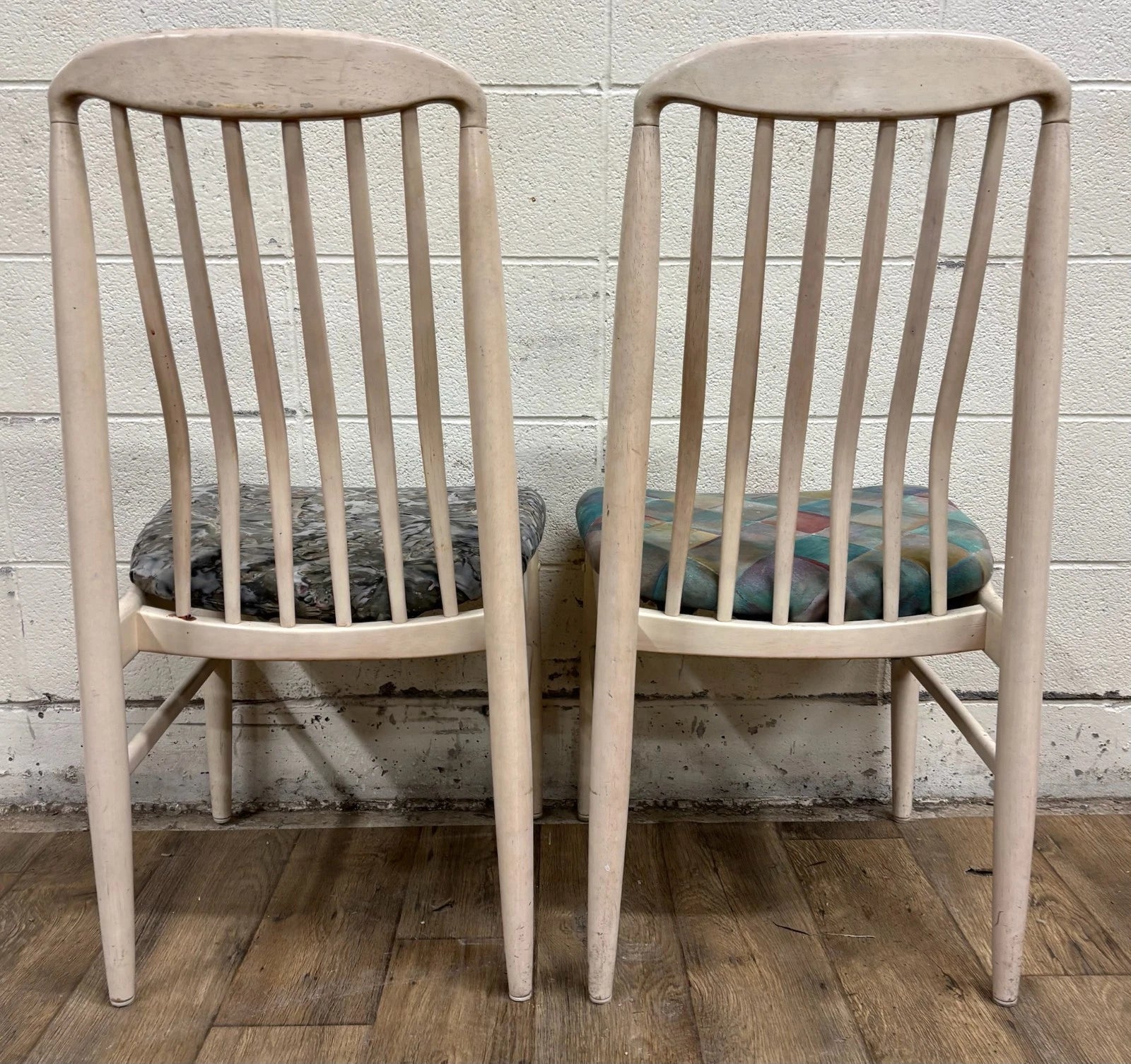 Vintage Danish Mid Century Modern MCM Benny Linden Style Tailback Dining Chairs