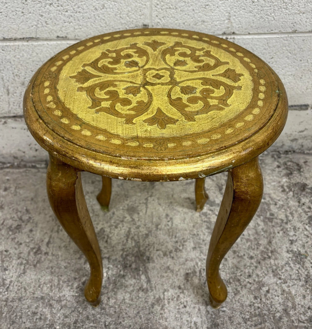 Vintage Italian R.A. Marshall Imports Inc. Florentine Venetian Style Side Table