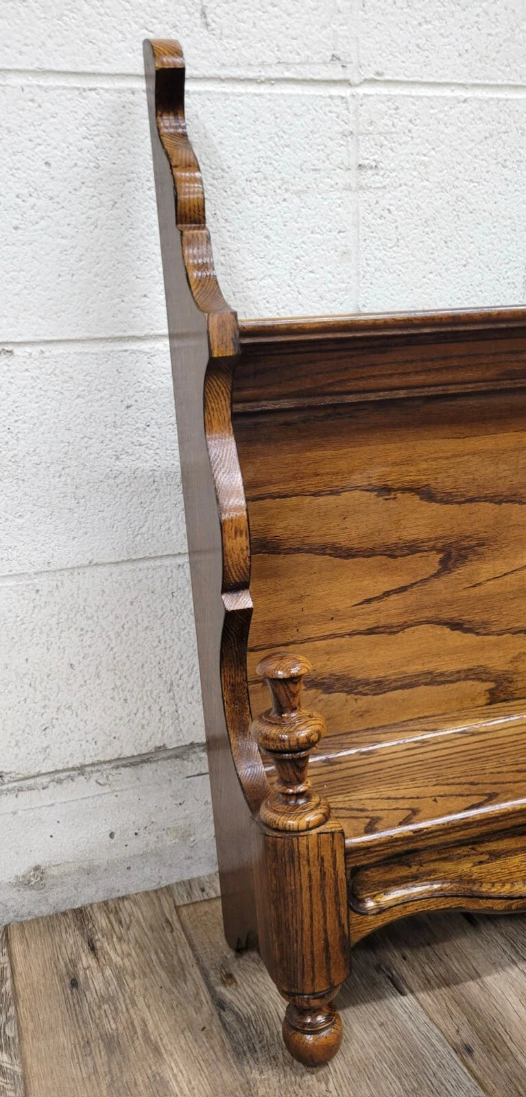 Vintage Victorian Style Oak Wall Shelf Etagere