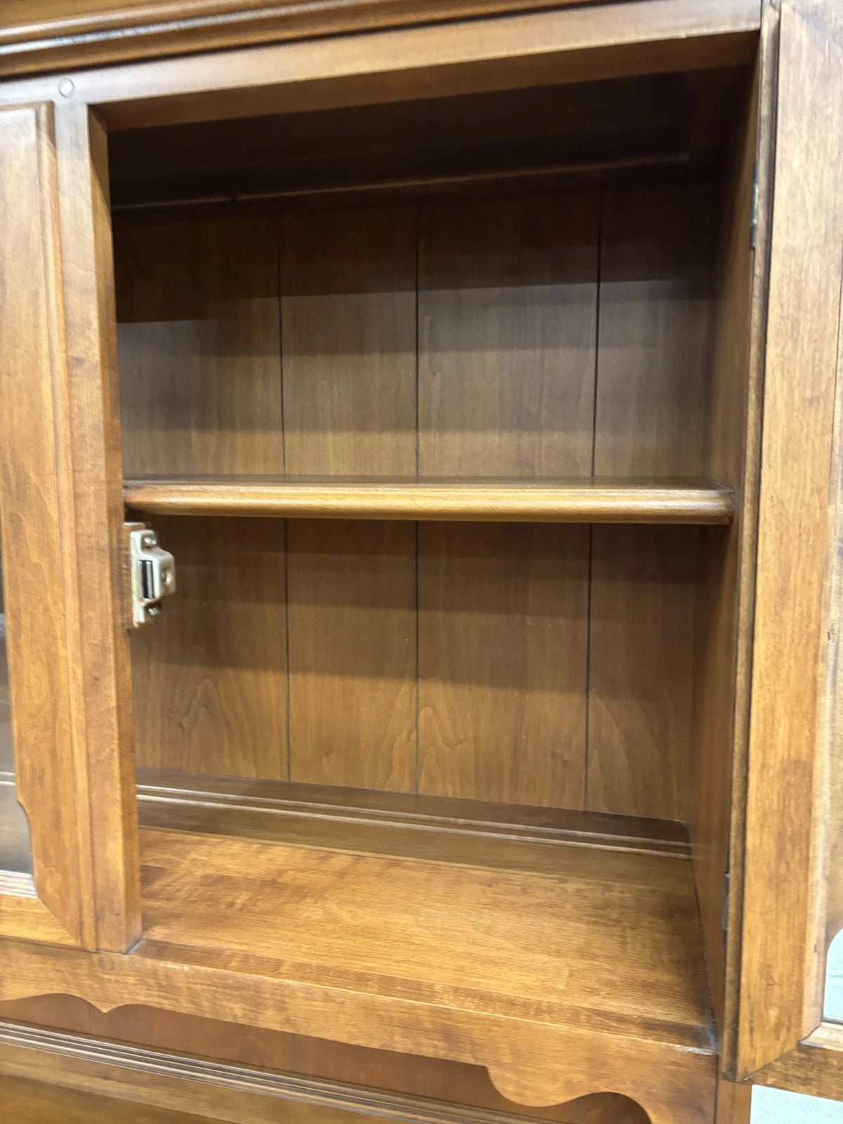 Vintage Tell City Young Republic Colonial China Cabinet Buffet Hutch and Cupboard