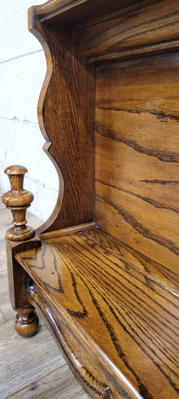 Vintage Victorian Style Oak Wall Shelf Etagere