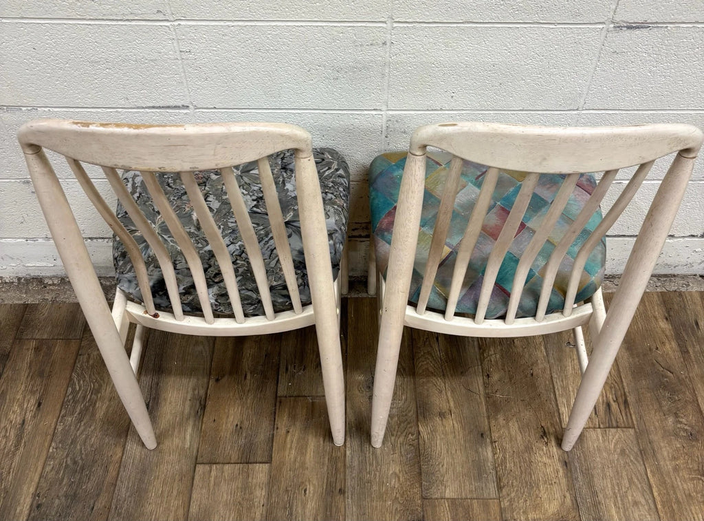 Vintage Danish Mid Century Modern MCM Benny Linden Style Tailback Dining Chairs