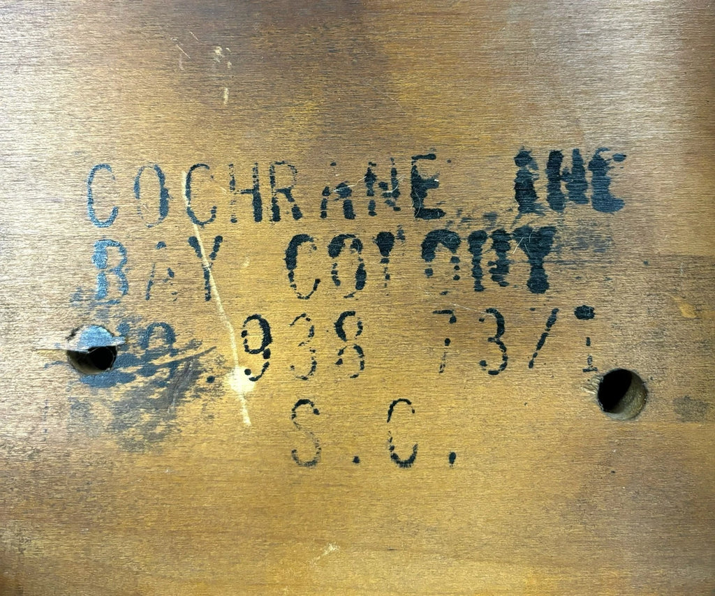 Vintage Cochrane Inc. Bay Colony NO 938 737 Colonial Style Vinyl Seat Chairs