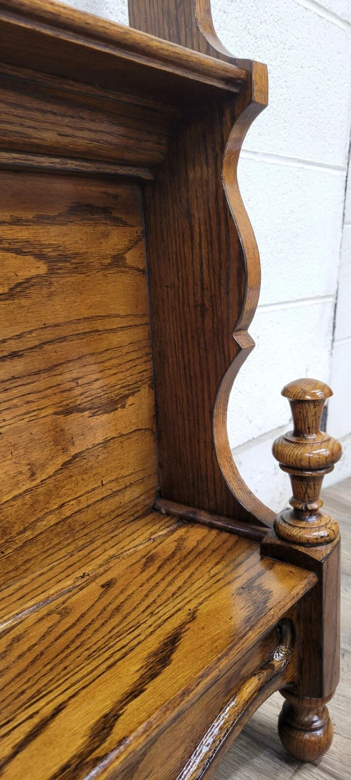 Vintage Victorian Style Oak Wall Shelf Etagere