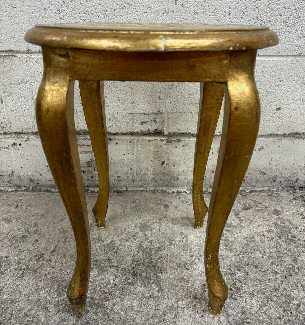 Vintage Italian R.A. Marshall Imports Inc. Florentine Venetian Style Side Table