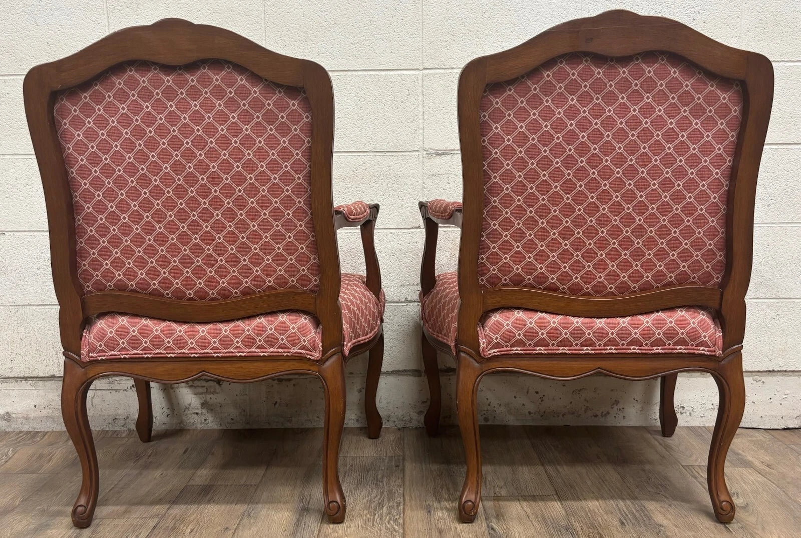 Vintage Brandywine Design Furniture French Louis XV Regency Style Armchairs