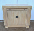 Vintage Contemporary Art Deco Style Hickory White Cabinet Nighstand