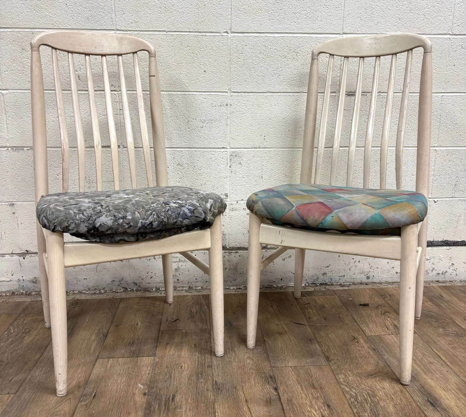 Vintage Danish Mid Century Modern MCM Benny Linden Style Tailback Dining Chairs